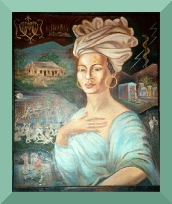 Portrait of Marie Laveau from the Voodoo Museum