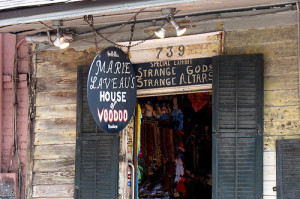 Marie Laveau House of Voodoo Sign and Doorway photo by Peter-Eimon