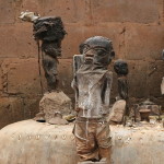 Voodoo altar with several fetishes in Abomey, Benin- Photo Credit: Dominik Schwarz